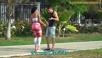 Amateur Venezuelan Babe With Bubble Butt Gets Picked Up In The Park And Fucked Hard