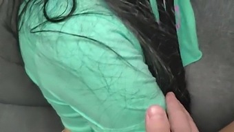 Amateur Stepsister Gets Fucked On The Sofa
