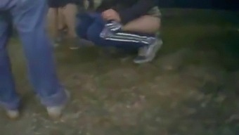 Shaven And Exposed: Outdoor Toilet Break Turns Into Exhibitionist Pee
