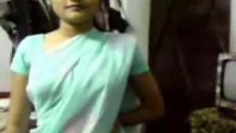 A Captivating Indian Girl In A Saree Entices And Seduces (Recent)