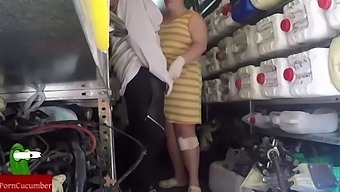 Secretly Recorded Workplace Encounter With A Couple Engaging In Oral And Unprotected Sex