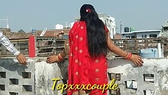 Hindi-Audio Couple Enjoys Rough Sex With Busty Neighbor