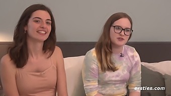 Rødhåret Babe Og Venner Nyter Intime Detaljer Og En Het Orgie