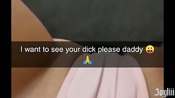 Teen Girl Sexts With Her Friend'S Father On Snapchat And Gets Off