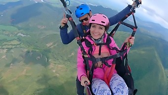 Public Squirting At High Altitude: A Thrilling Paragliding Adventure