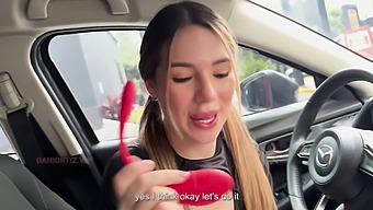 Dani Ortiz'S Vibrating Vagina Adds Excitement To Her Car Ride In This Amateur Adult Video