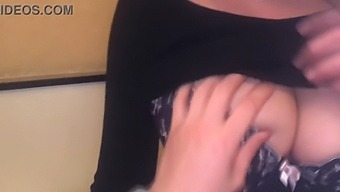 A Japanese Teenage Girl With Large Breasts Has Her Breasts Touched Affectionately